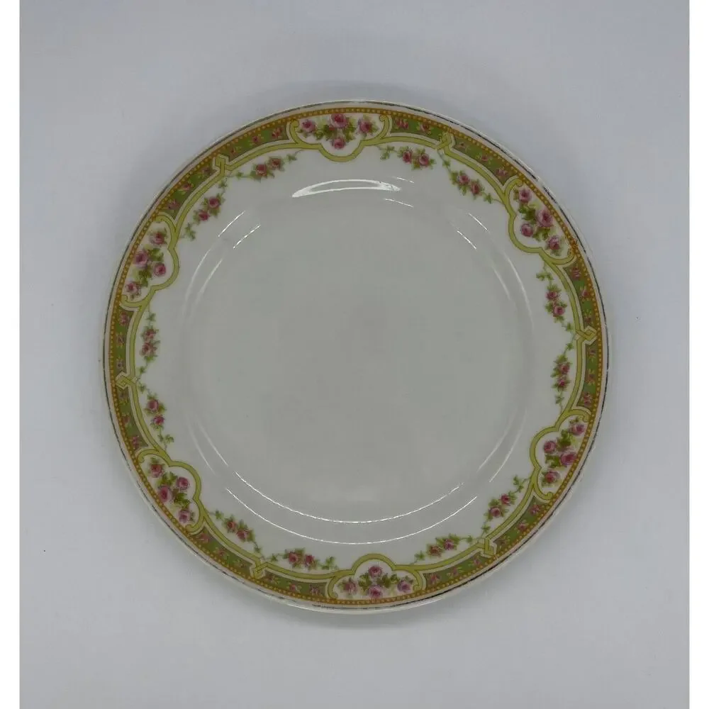 Limoges Elite Works Floral Salad Plate 7 1/2